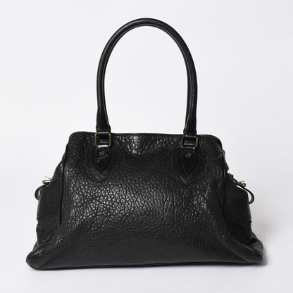 Fendi Etnico Handbag Zucca FF Logo Black Leather Antique Gold — view 2