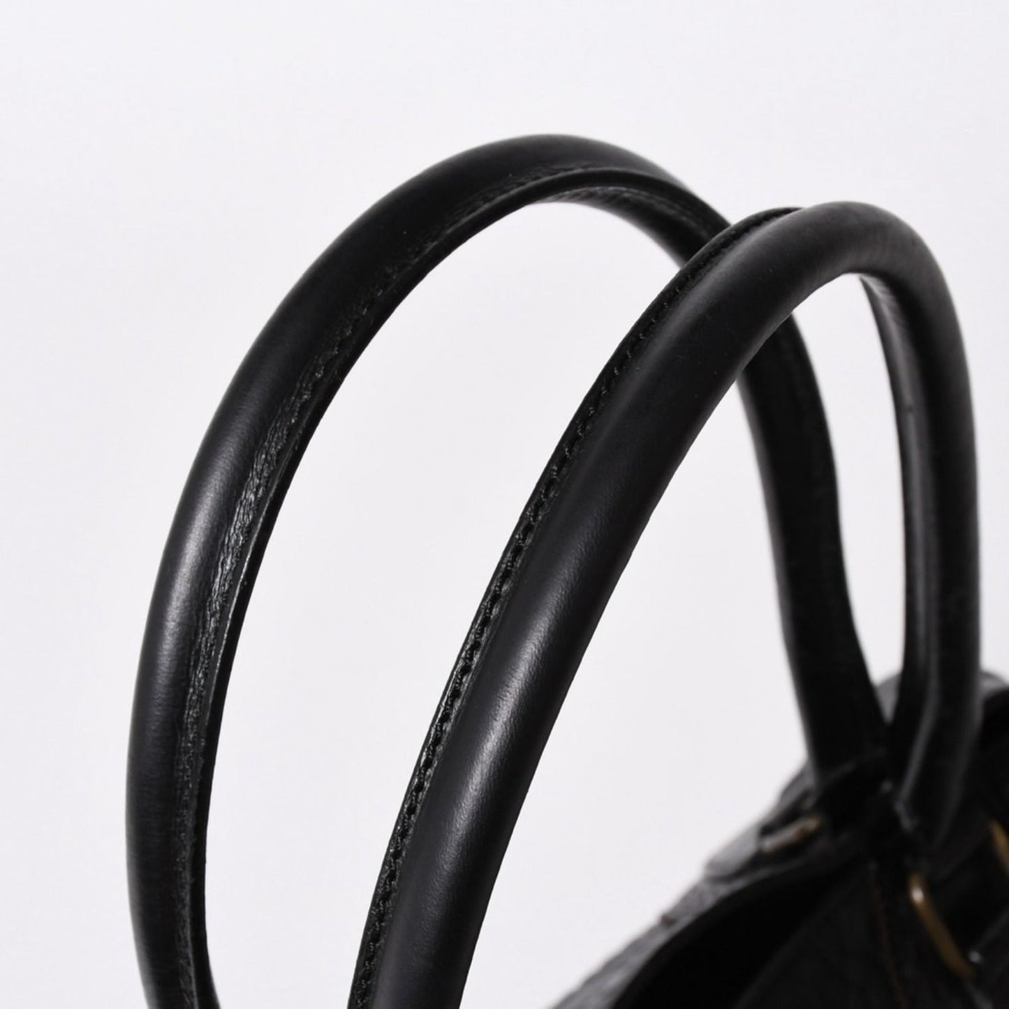 Fendi Etnico Handbag Zucca FF Logo Black Leather Antique Gold — view 7
