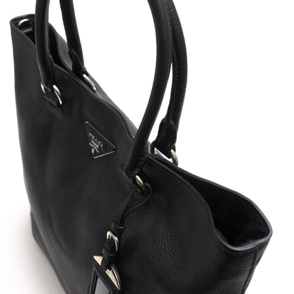 Prada Tote Bag Leather Black Sully — view 5