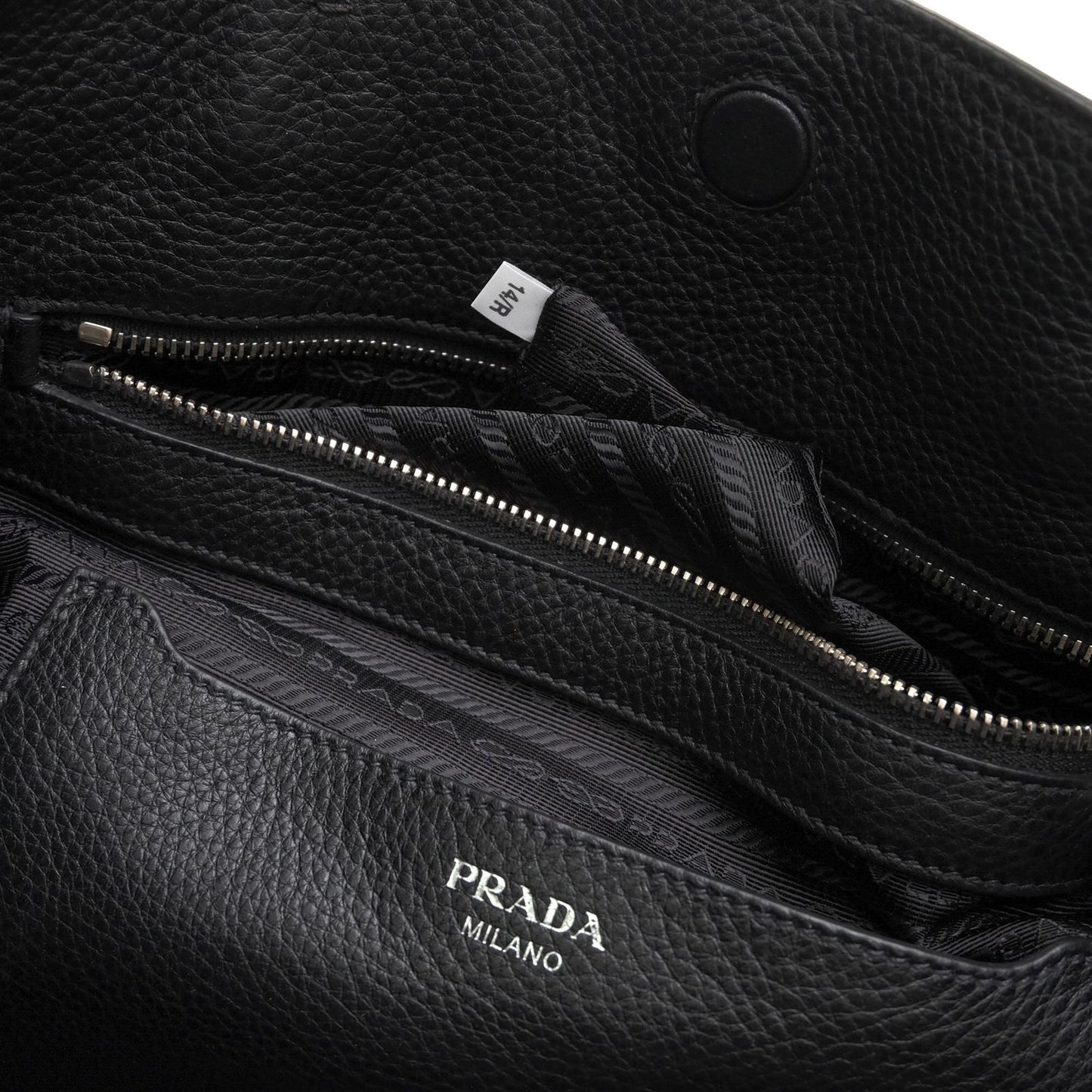 Prada Tote Bag Leather Black Sully — view 8
