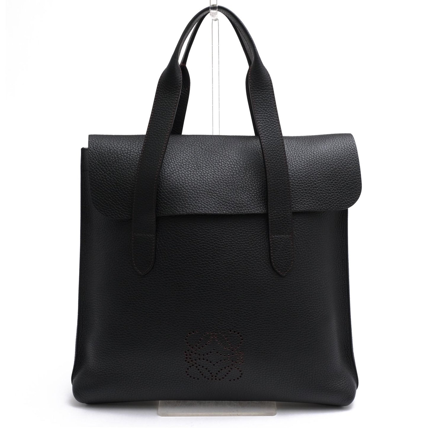 Loewe Tote Bag Leather Black Anagram Sully
