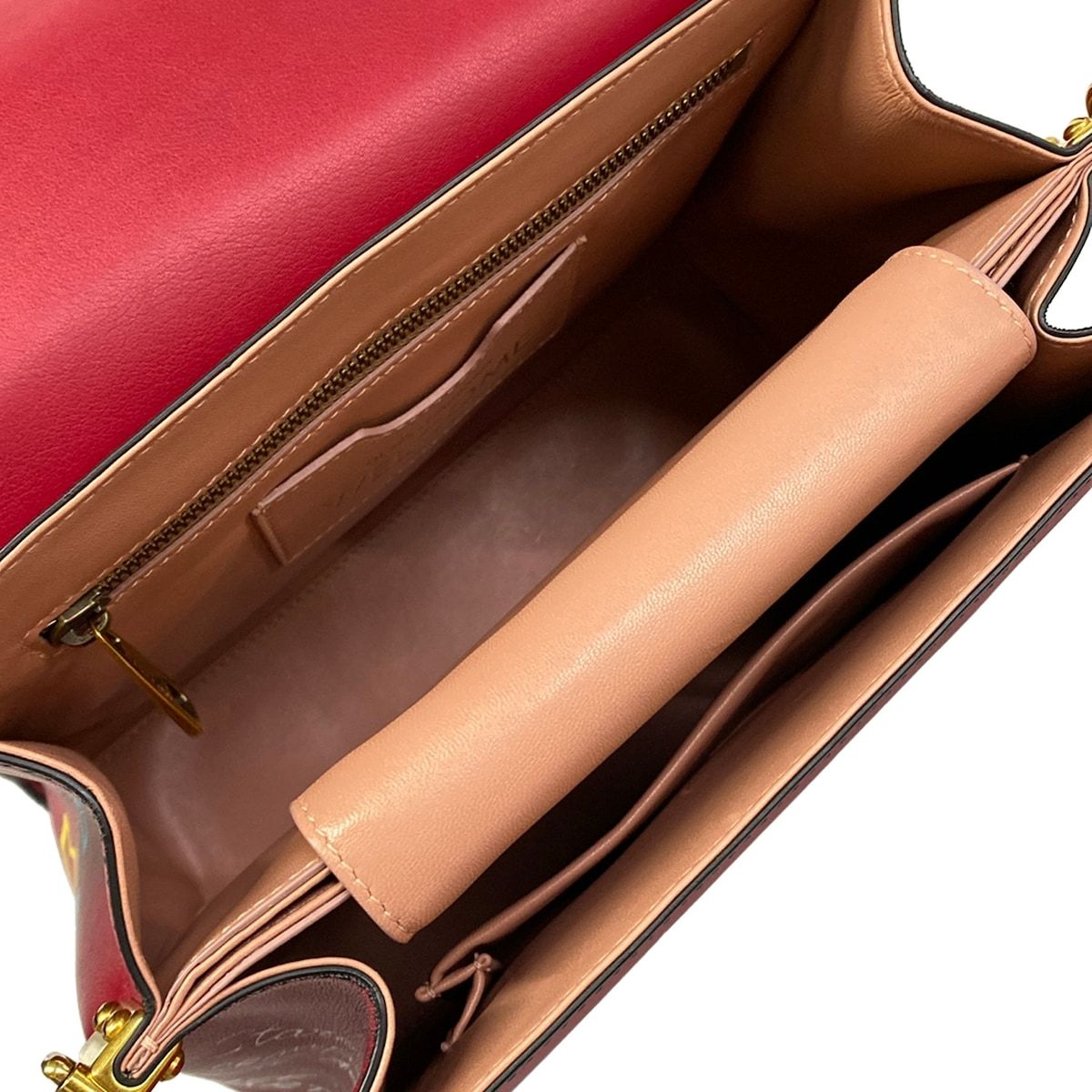 Dolce & Gabbana Handbag Welcome Bag Bordeaux Multi Graffiti Leather — view 7