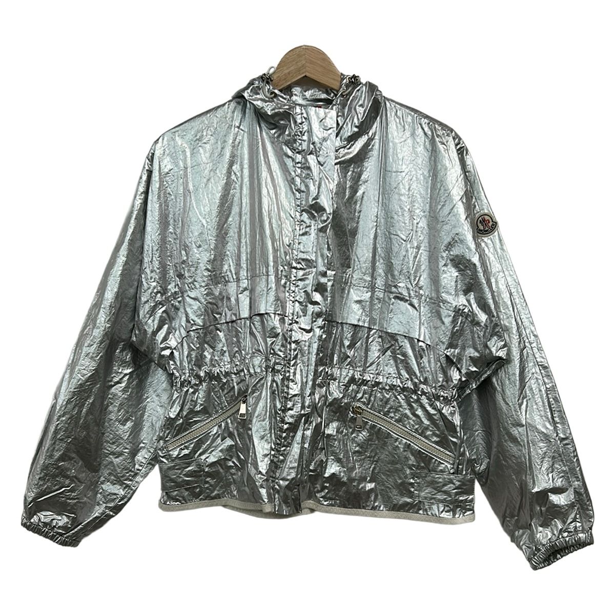 Moncler Jacket XS Jais Silver Long Sleeve Spring Autumn
