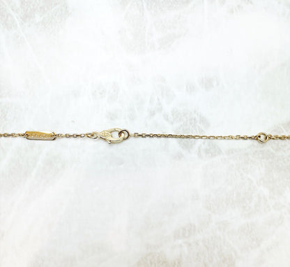Van Cleef & Arpels Vintage Alhambra Mother of Pearl Yellow Gold Necklace — view 7