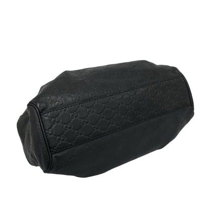 Gucci Sookie Guccissima Leather Tote Shoulder Bag Black — view 7