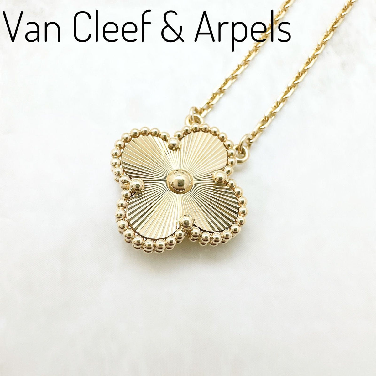 Van Cleef & Arpels Vintage Alhambra Yellow Gold Necklace