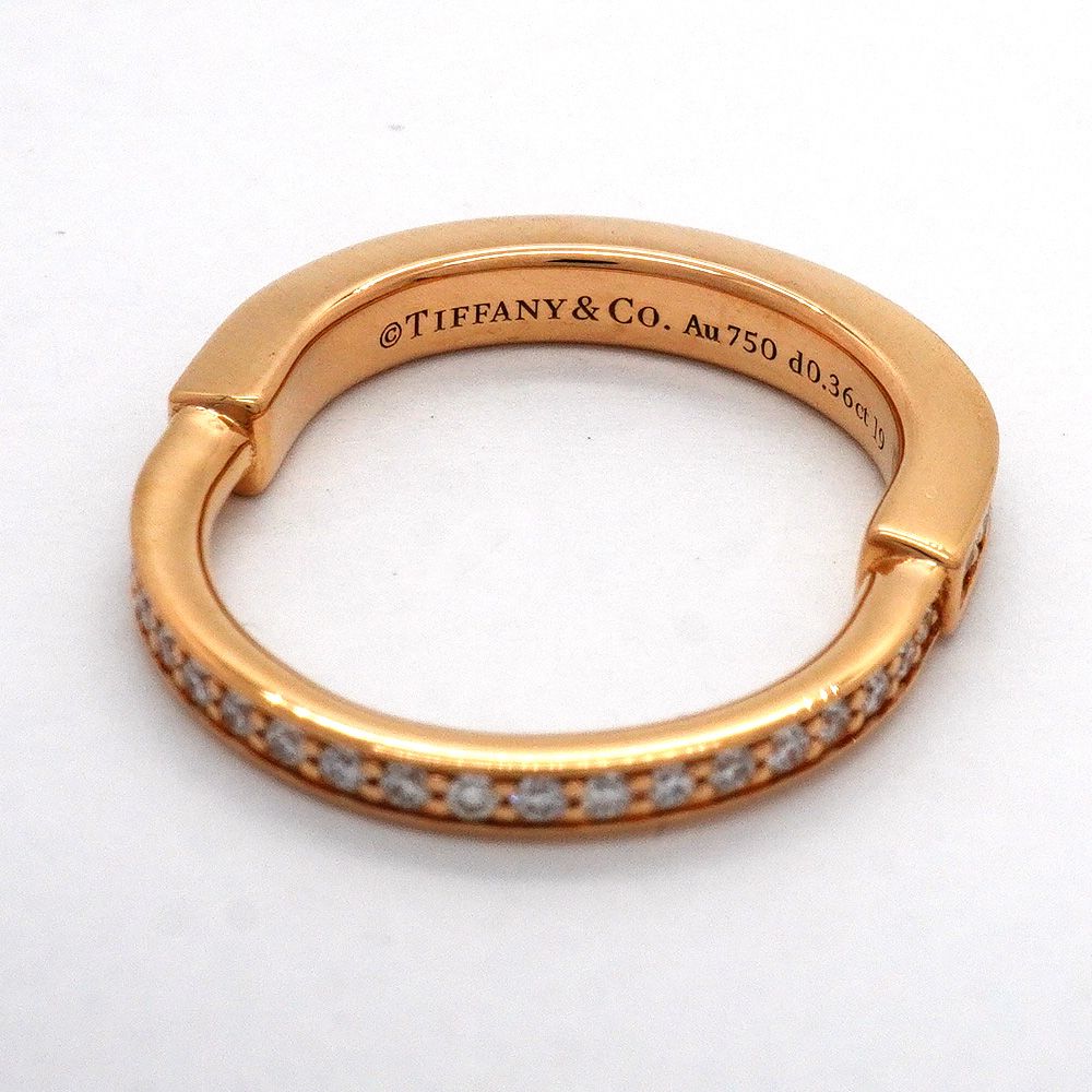 Tiffany & Co Ring Lock Full Diamond 18K Pink Gold — view 4