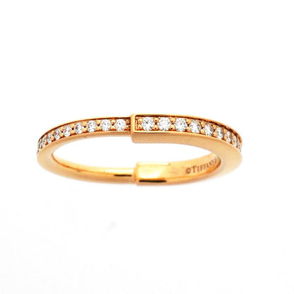 Tiffany & Co Ring Lock Full Diamond 18K Pink Gold — view 2