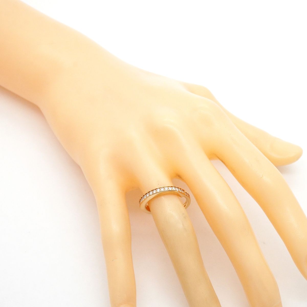 Tiffany & Co Ring Lock Full Diamond 18K Pink Gold — view 7