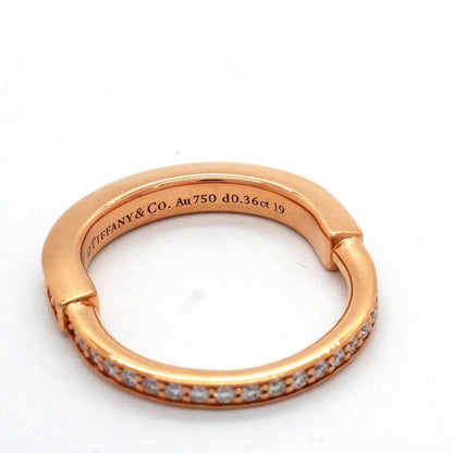 Tiffany & Co Ring Lock Full Diamond 18K Pink Gold — view 5