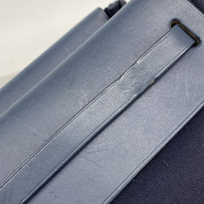 Hermes Tote Bag Herbag Cabas Toile Ash Navy Silver — view 8