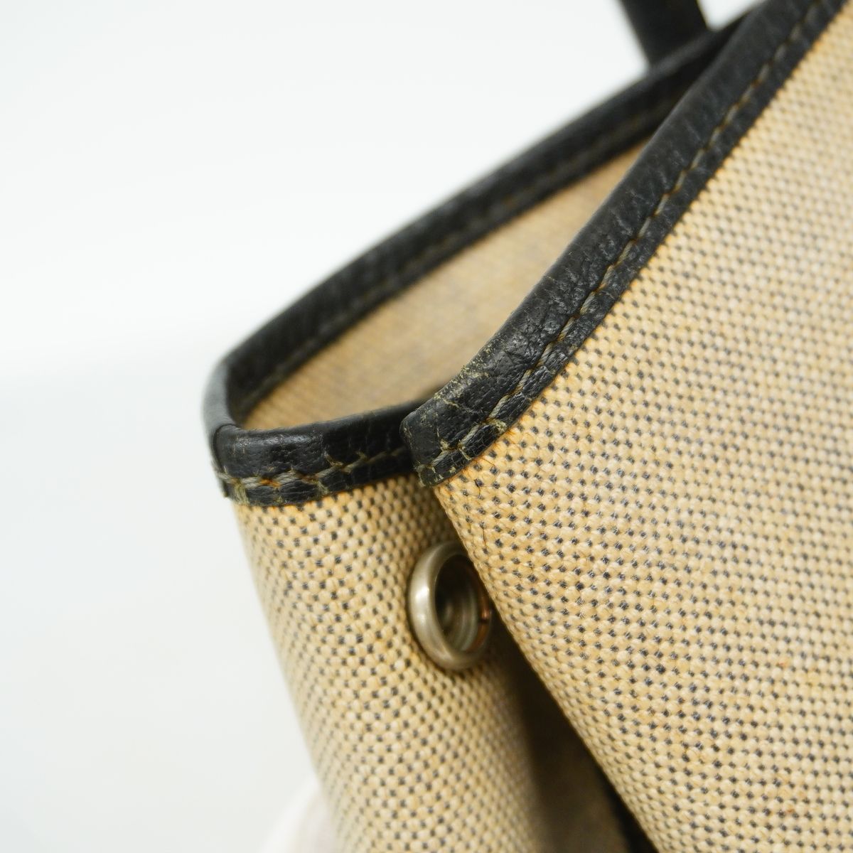 Hermes Tote Bag Garden Party PM Toile Ash Black Silver — view 7