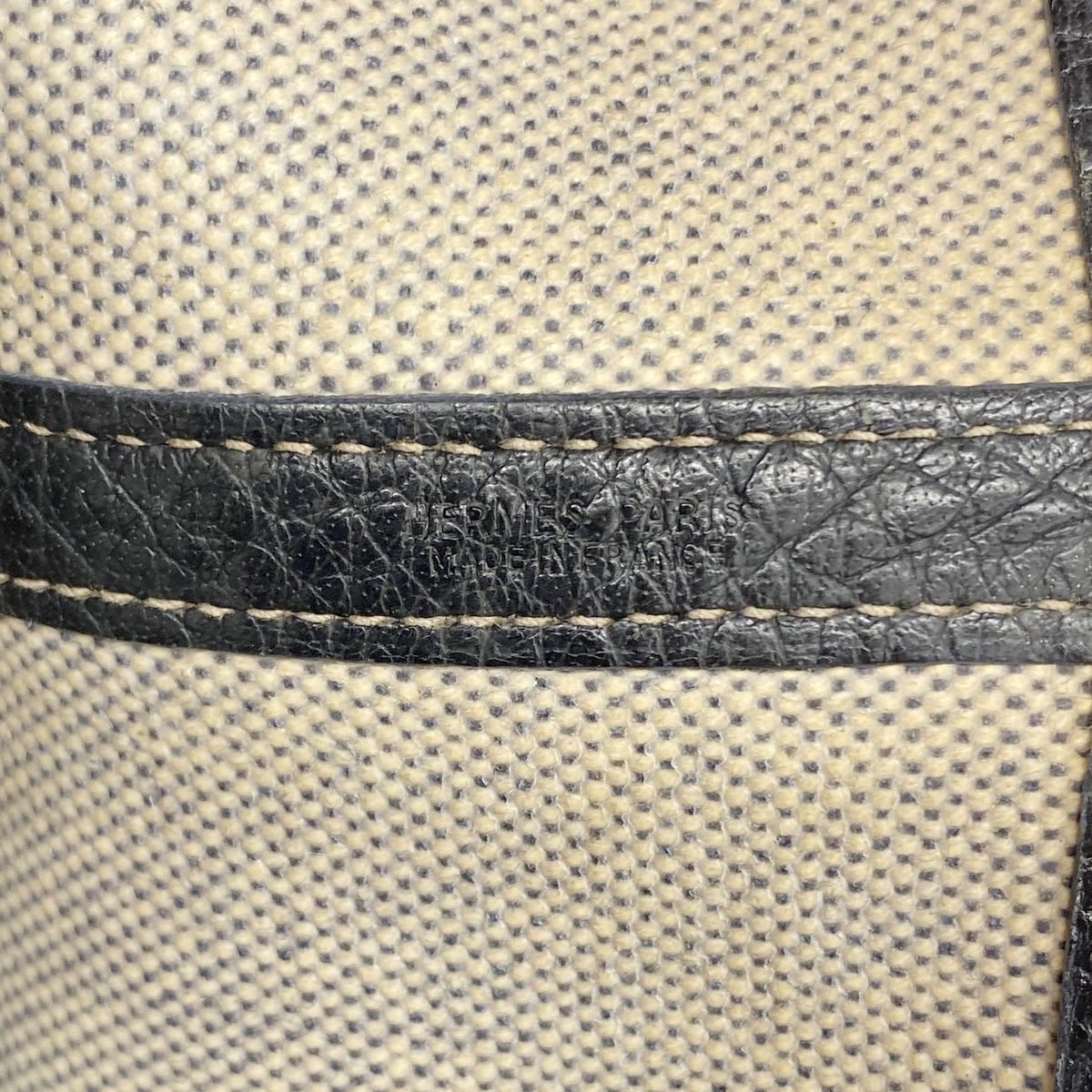 Hermes Tote Bag Garden Party PM Toile Ash Black Silver — view 5