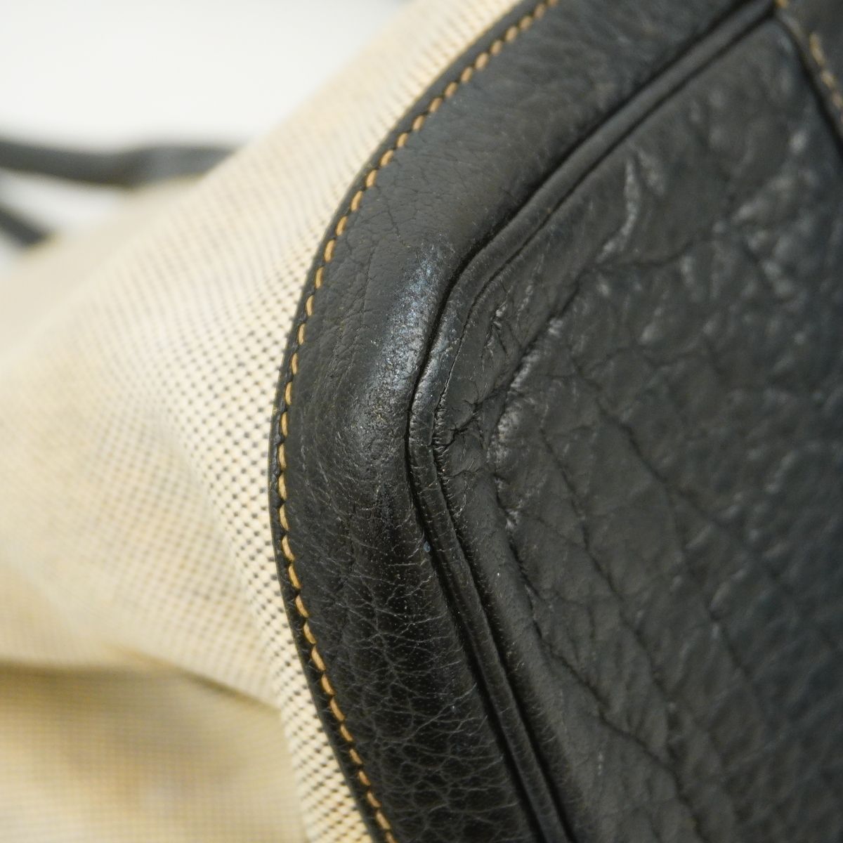 Hermes Tote Bag Garden Party PM Toile Ash Black Silver — view 6
