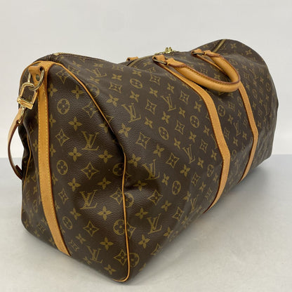 Louis Vuitton Boston Bag Monogram Keepall Bandouliere 55 Brown — view 2