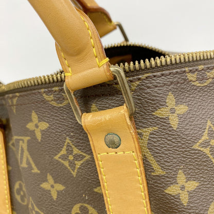 Louis Vuitton Boston Bag Monogram Keepall Bandouliere 55 Brown — view 8