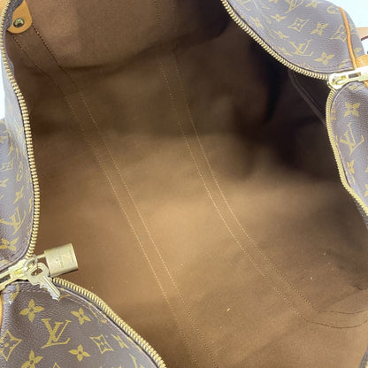 Louis Vuitton Boston Bag Monogram Keepall Bandouliere 55 Brown — view 4