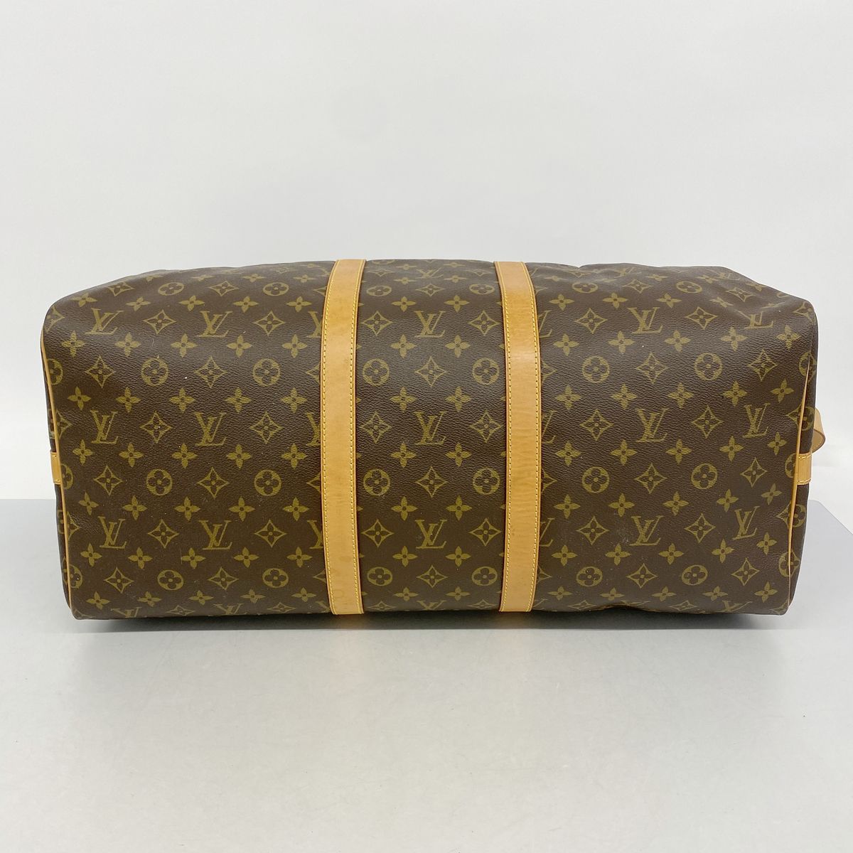 Louis Vuitton Boston Bag Monogram Keepall Bandouliere 55 Brown — view 3