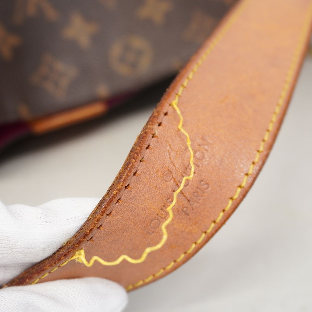 Louis Vuitton Shoulder Bag Monogram Gray Souffle PM Pivoineladies — view 8