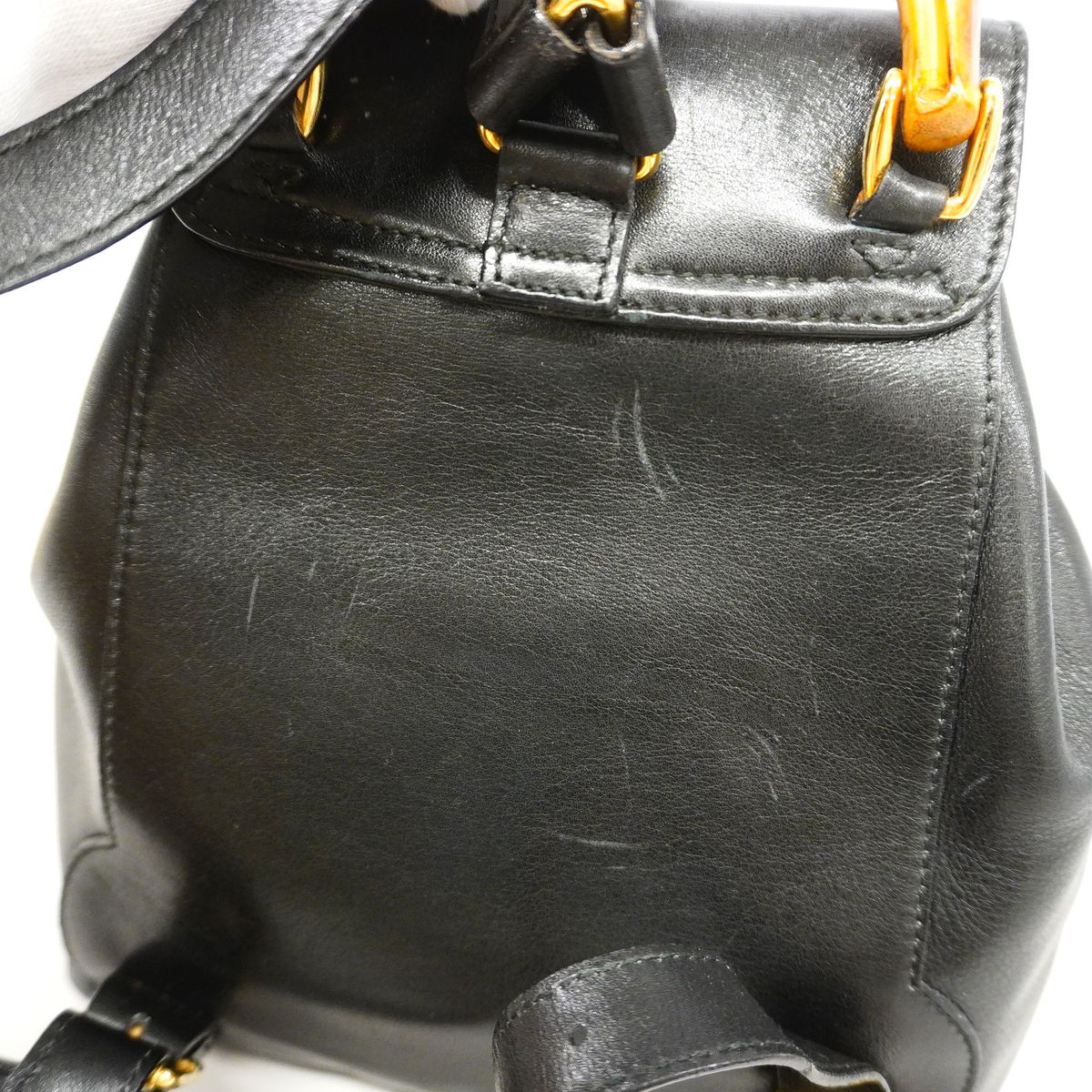 Gucci Backpack Bamboo 003 Leather Black Gold — view 8