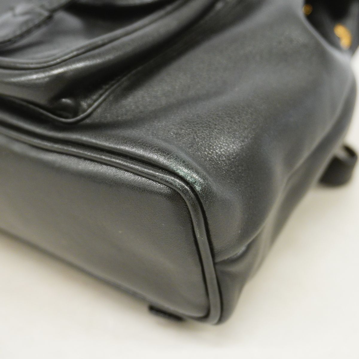 Gucci Backpack Bamboo 003 Leather Black Gold — view 7