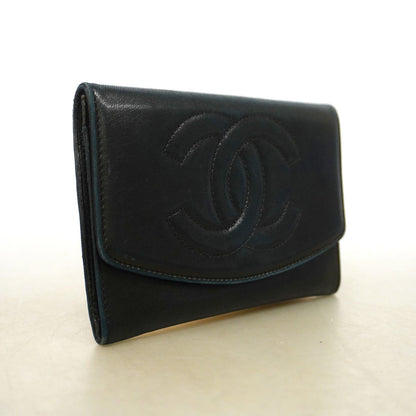 Chanel Coin Purse Lambskin Black Gold — view 2