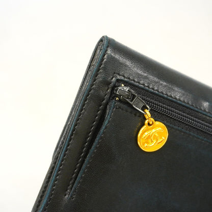 Chanel Coin Purse Lambskin Black Gold — view 6