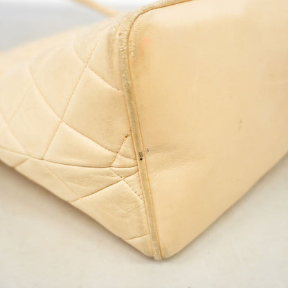 Chanel Tote Bag Reissue Lambskin Beige Silver — view 6