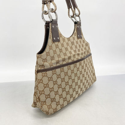 Gucci Handbag GG Canvas Beige Silver — view 2