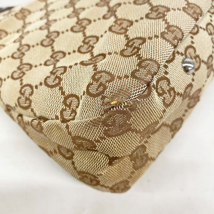 Gucci Handbag GG Canvas Beige Silver — view 6