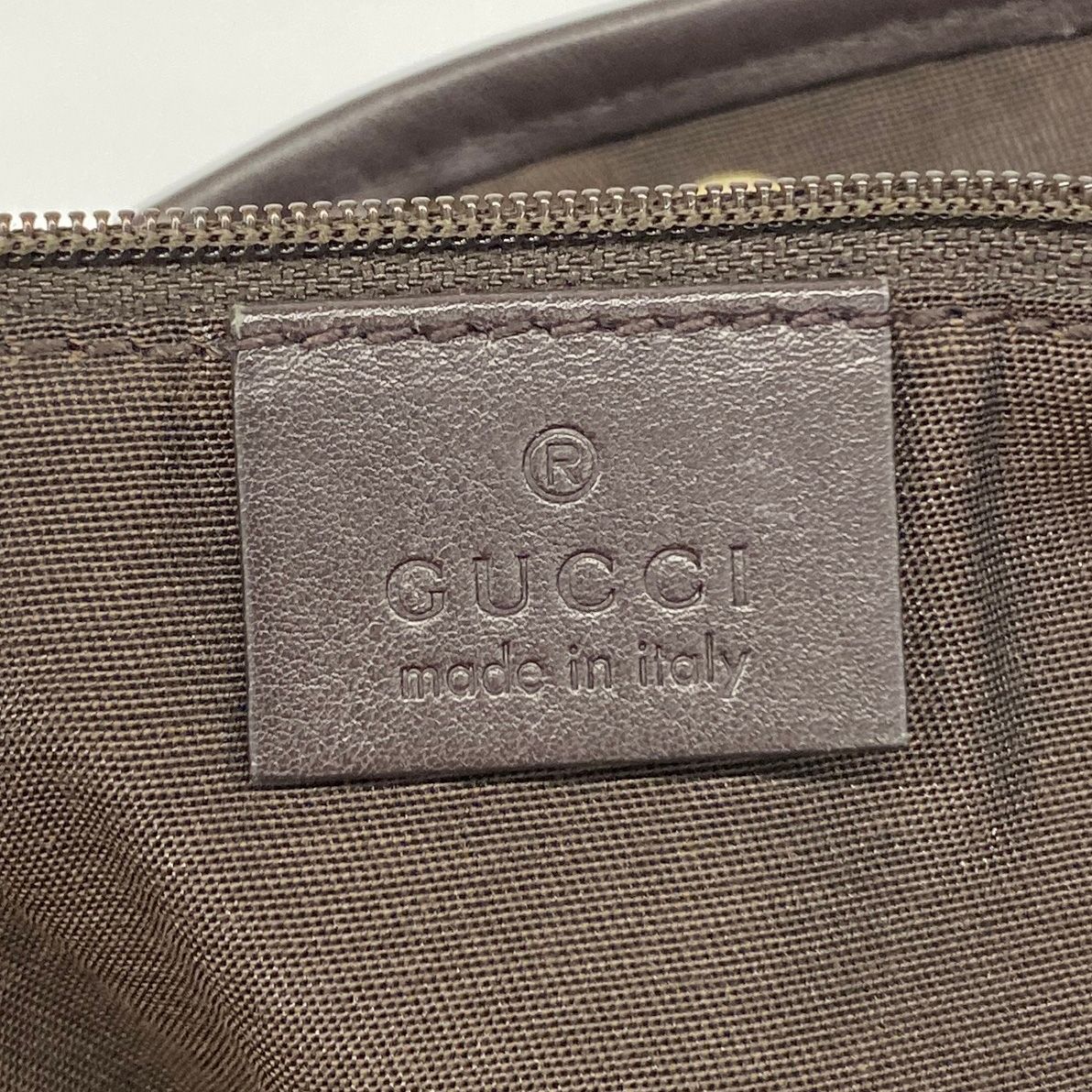 Gucci Tote Bag GG Canvas Beige Brown Gold — view 5