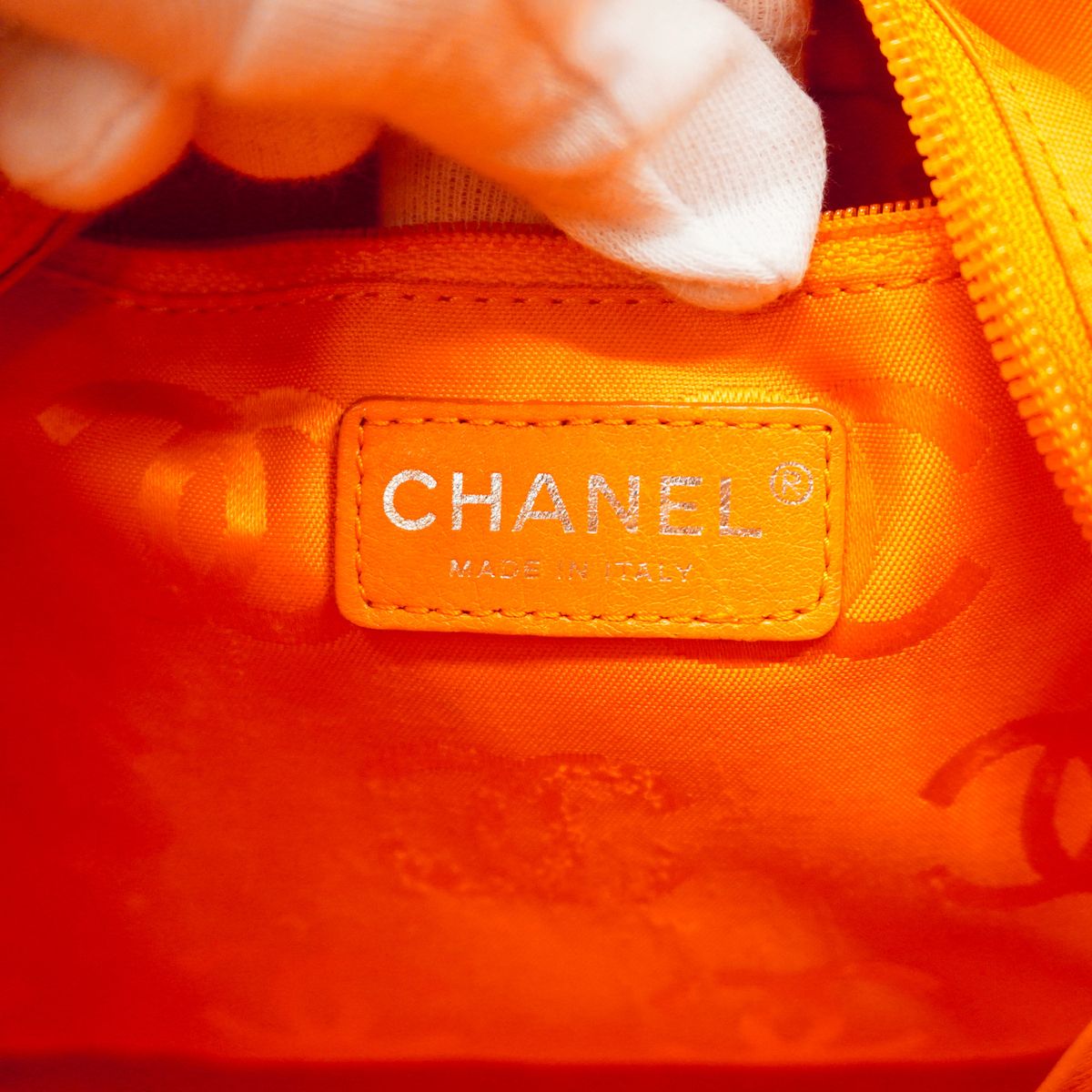 Chanel Tote Bag Cambon Lambskin Beige Silver — view 5