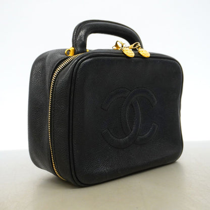 Chanel Vanity Bag Caviar Leather Black Gold — view 2