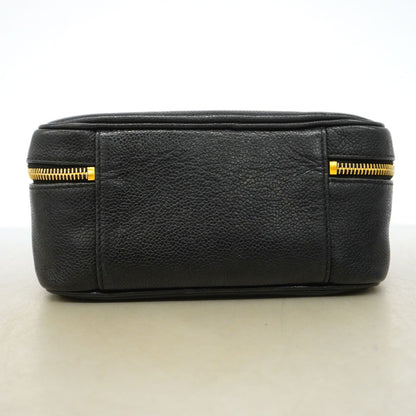 Chanel Vanity Bag Caviar Leather Black Gold — view 3