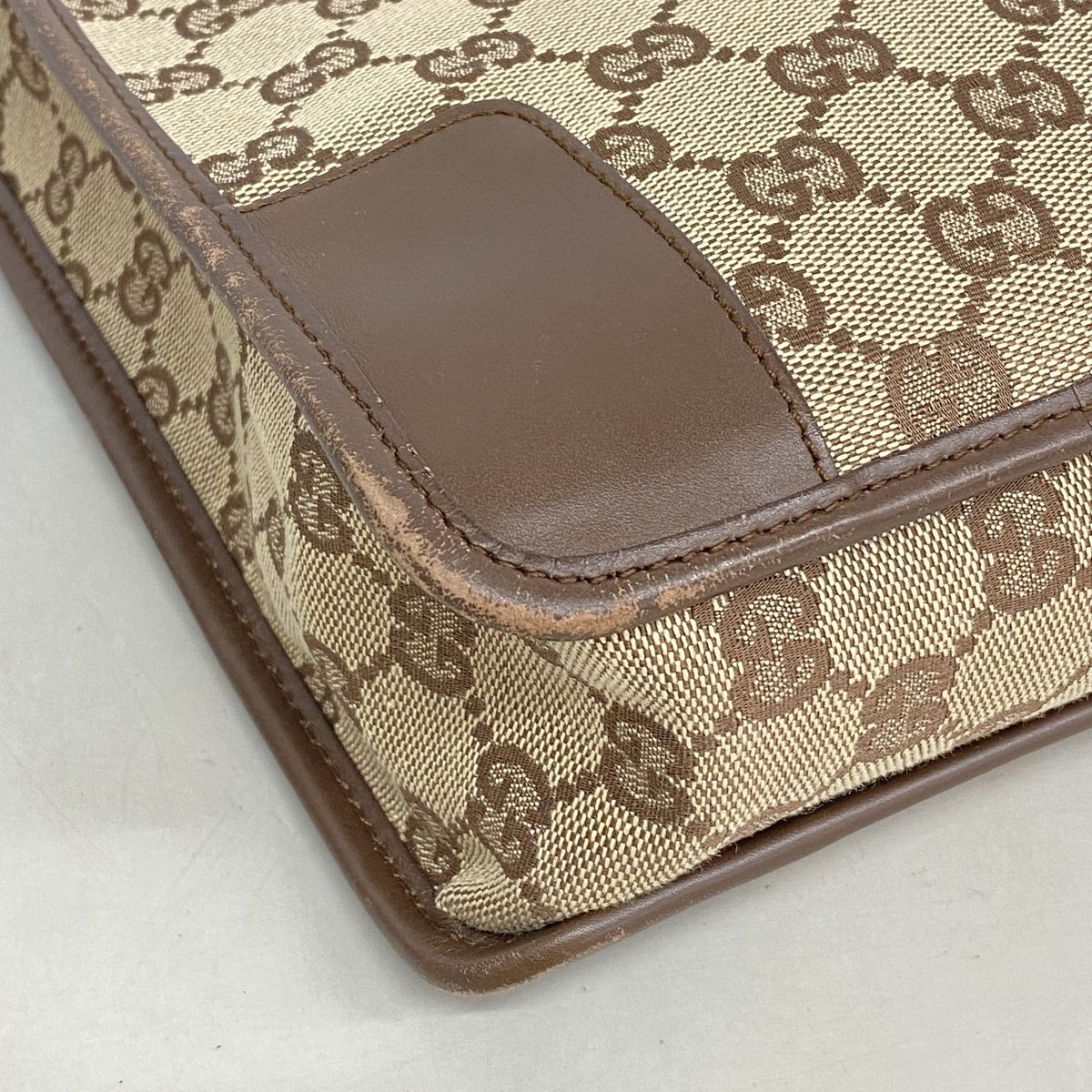 Gucci Shoulder Bag GG Canvas 001 Beige Silver — view 6