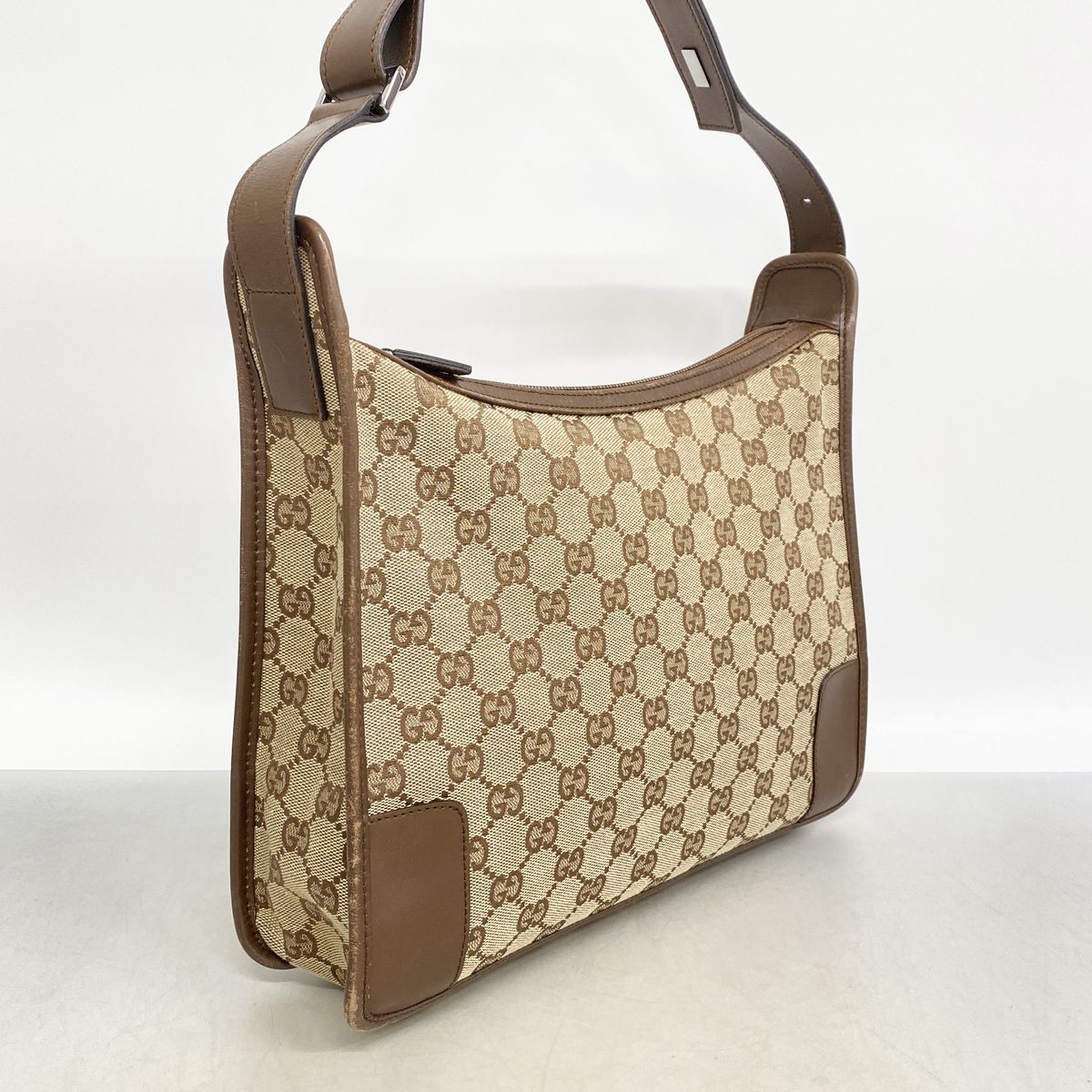 Gucci Shoulder Bag GG Canvas 001 Beige Silver — view 2