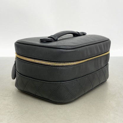 Chanel Vanity Bag Bicolor Leather Black Gold — view 2