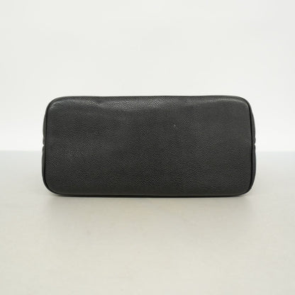 Chanel Tote Bag Reissue Caviar Leather Black Gold — view 3
