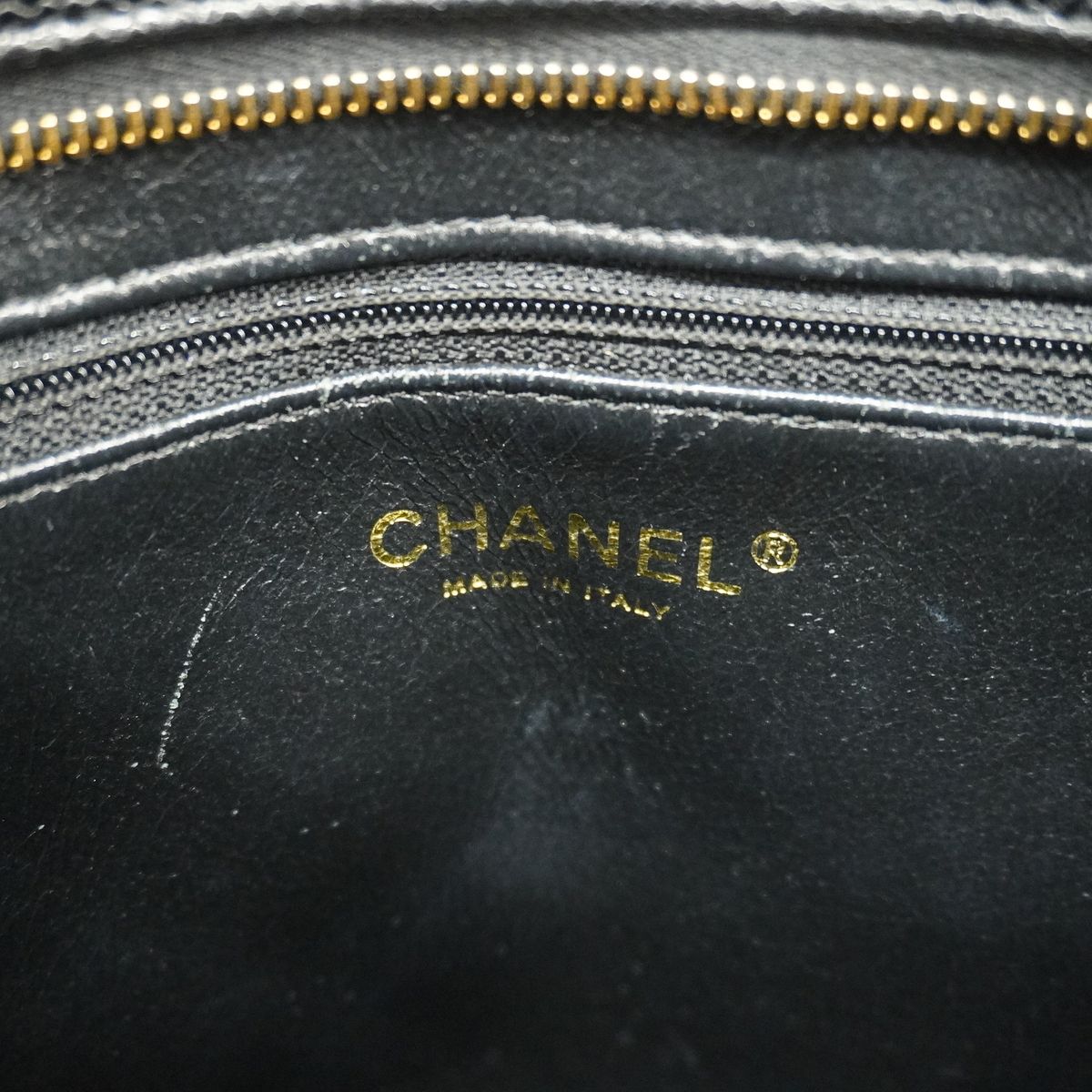 Chanel Tote Bag Reissue Caviar Leather Black Gold — view 5