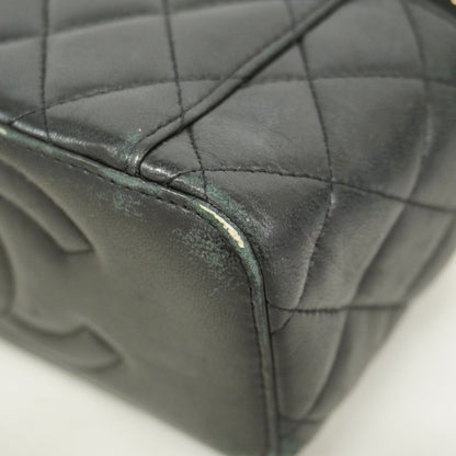 Chanel Vanity Bag Quilted Lambskin Black Champagne Gold — view 6
