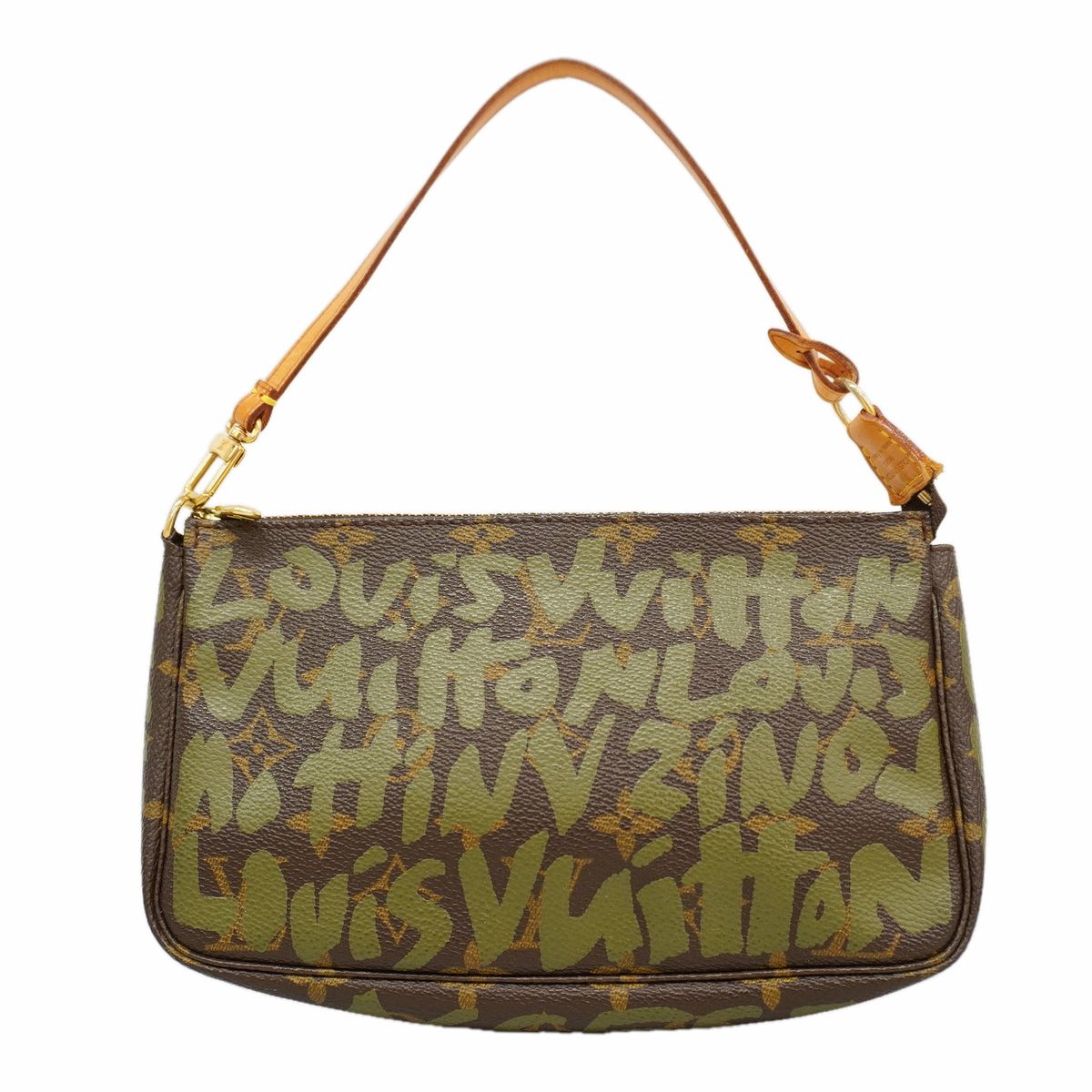 Louis Vuitton Pouch Monogram Graffiti Pochette Soir Khaki