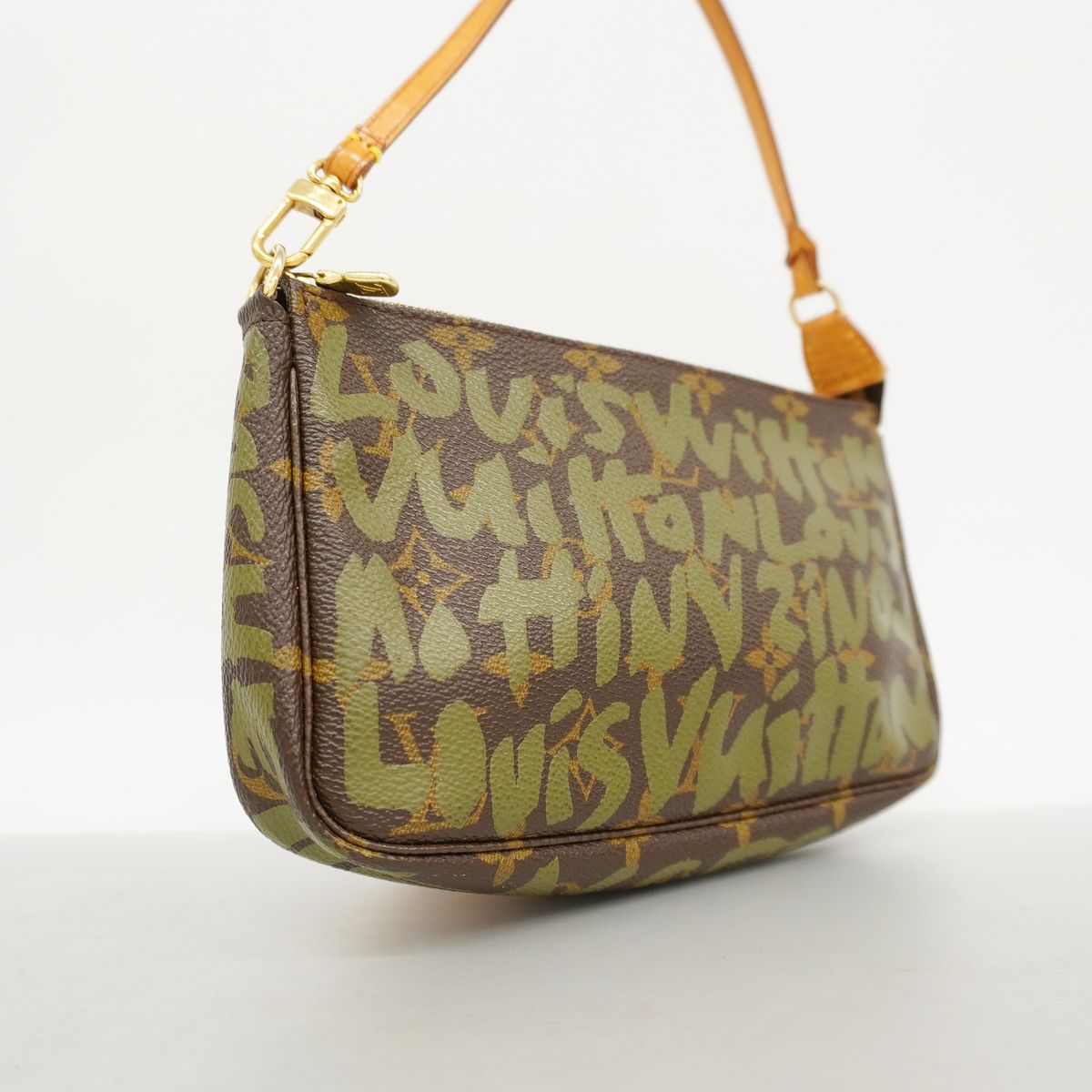 Louis Vuitton Pouch Monogram Graffiti Pochette Soir Khaki — view 2