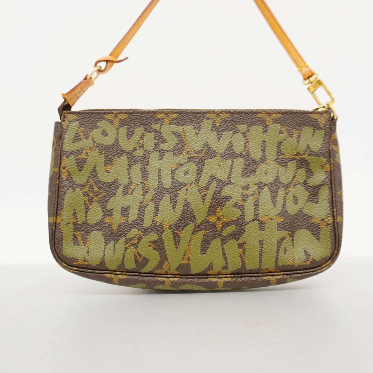 Louis Vuitton Pouch Monogram Graffiti Pochette Soir Khaki — view 8