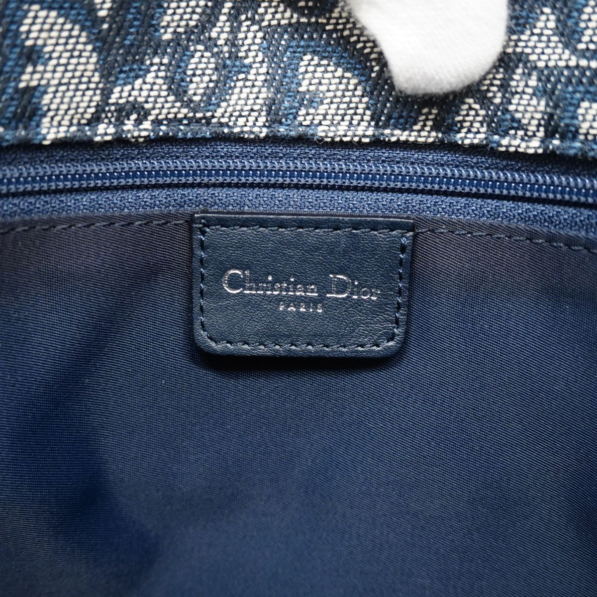 Dior Shoulder Bag Trotter Canvas Navy Silver — view 5