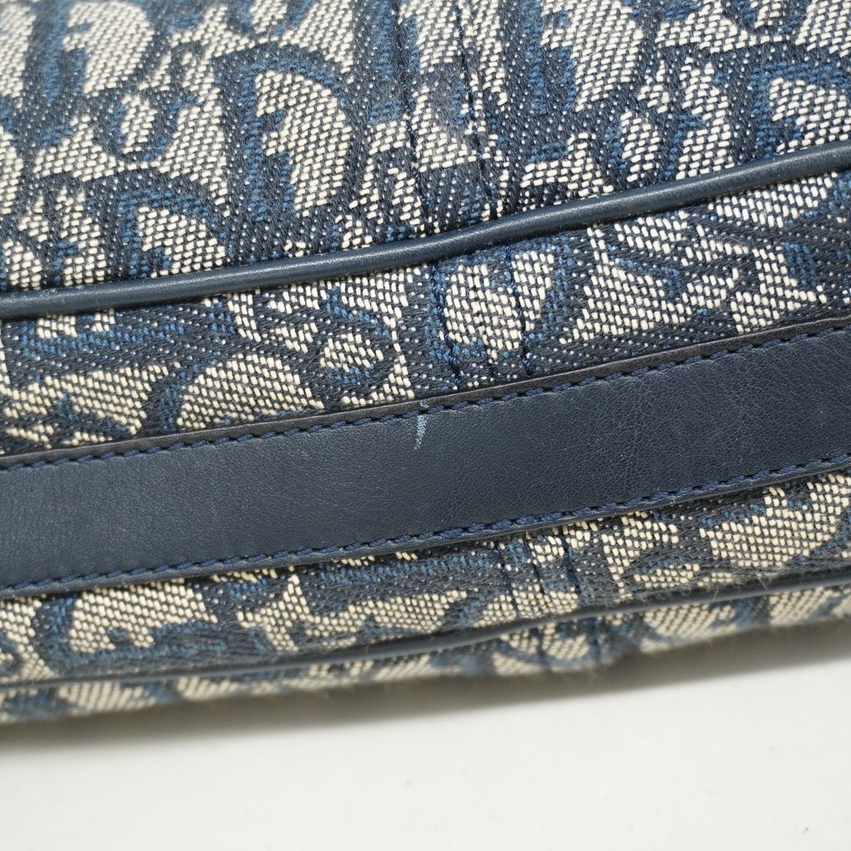 Dior Shoulder Bag Trotter Canvas Navy Silver — view 8