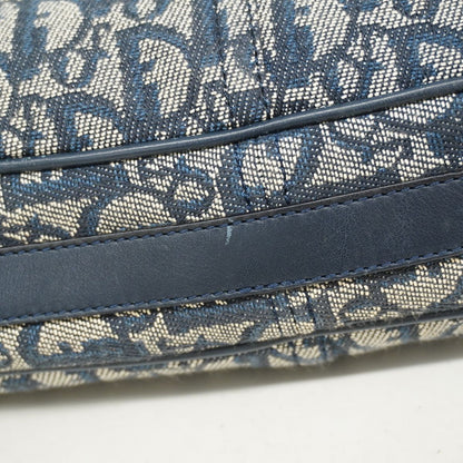 Dior Shoulder Bag Trotter Canvas Navy Silver — view 8