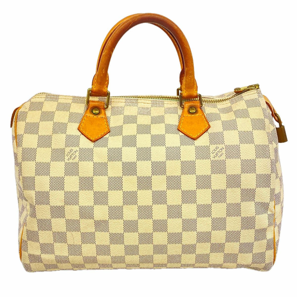 Louis Vuitton Handbag Damier Azur Speedy 30 White