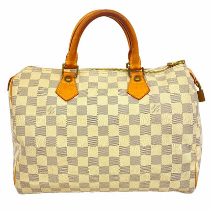 Louis Vuitton Handbag Damier Azur Speedy 30 White