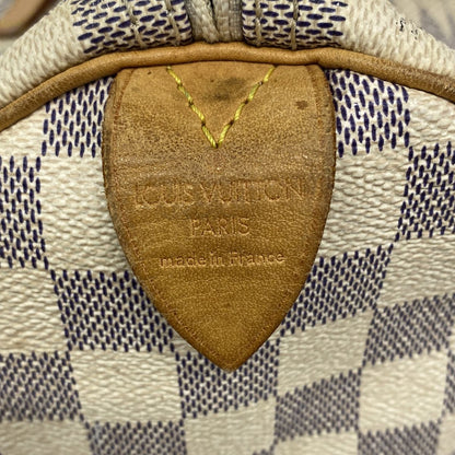Louis Vuitton Handbag Damier Azur Speedy 30 White — view 5