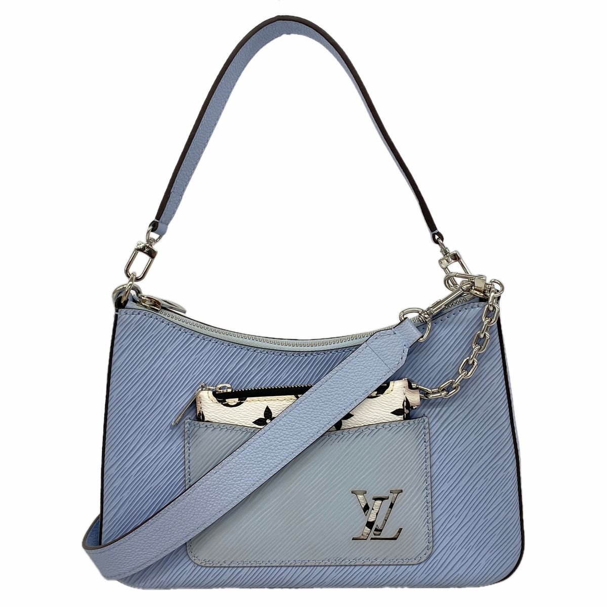 Louis Vuitton Handbag Epi Marelle NM Blue Nuage 2-Way Bag